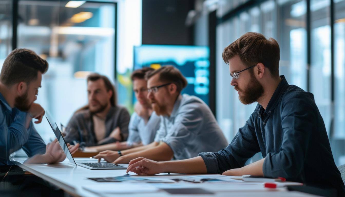 Team conducting cybersecurity assessment