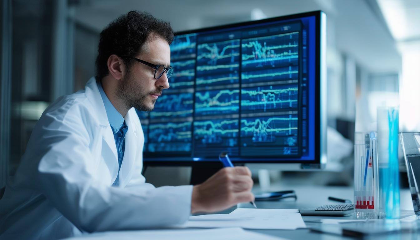 Data being analyzed and classified